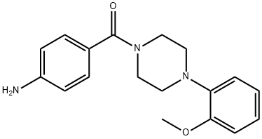 (4-AMINOPHENYL)[4-(2-METHOXYPHENYL)PIPERAZINO]메타논 구조식 이미지