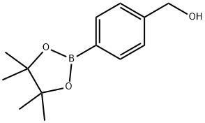 (4-(4,4,5,5-Tetramethyl-1,3,2-dioxaborolan-2-yl)phenyl)methanol 구조식 이미지