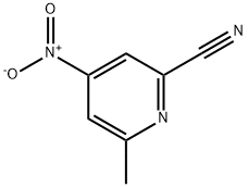 2-Cyano-6-methyl-4-nitropyridine Structure