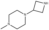Piperazine, 1-(3-azetidinyl)-4-methyl- (9CI) 구조식 이미지