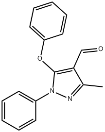 3-METHYL-5-PHENOXY-1-PHENYL-1H-PYRAZOLE-4-CARBALDEHYDE Structure