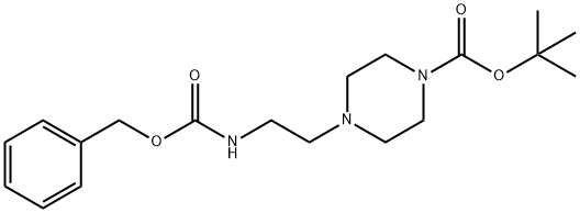 1-N-BOC-4-(2-N-CBZ-AMINOETHYL)PIPERAZINE Structure