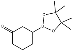 3-(TetraMethyl-1,3,2-dioxaborolan-2-yl)cyclohexan-1-one Structure