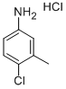 4-CHLORO-3-METHYLANILINE HYDROCHLORIDE Structure