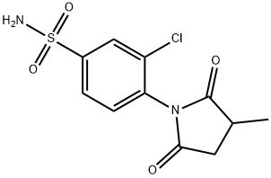 3-Chloro-4-(3-methyl-2,5-dioxopyrrolidin-1-yl)benzenesulfonamide 구조식 이미지