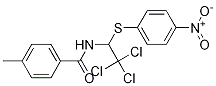 BenzaMide, 4-Methyl-N-[2,2,2-trichloro-1-[(4-nitrophenyl)thio]ethyl]- 구조식 이미지