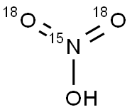 NITRIC-15N-18O3산 구조식 이미지