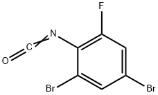 24-디브로모-6-플루오로페닐이소시아네이트 구조식 이미지