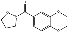 2-(3,4-Dimethoxybenzoyl)isoxazolidine Structure