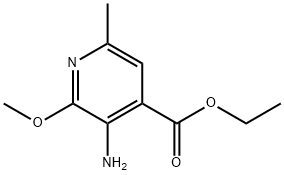3-Amino-2-methoxy-6-methyl-4-pyridinecarboxylicacidethylester 구조식 이미지