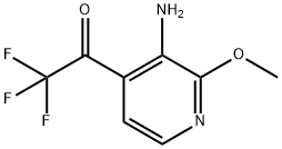 Ethanone, 1-(3-amino-2-methoxy-4-pyridinyl)-2,2,2-trifluoro- (9CI) 구조식 이미지