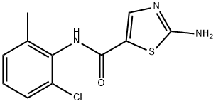 2-Amino-N-(2-chloro-6-methylphenyl)thiazole-5-carboxamide Structure