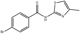 4-bromo-N-(4-methyl-1,3-thiazol-2-yl)benzamide Structure