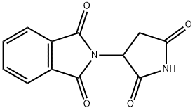 2-(2,5-Dioxopyrrolidine-3-yl)-1H-isoindole-1,3(2H)-dione 구조식 이미지