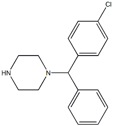 1-(4-Chlorobenzhydryl)piperazine 구조식 이미지