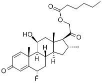 Fluocoutolone Hexanoate Structure