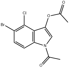 3030-06-6 1-Acetyl-5-bromo-4-chloro-1H-indol-3-yl acetate