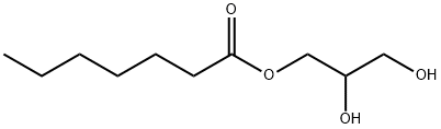 Heptanoic acid 2,3-dihydroxypropyl ester Structure