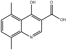 5,8-DIMETHYL-4-HYDROXYQUINOLINE-3-CARBOXYLIC ACID Structure