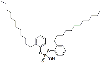 bis(dodecylphenyl) hydrogen dithiophosphate   Structure