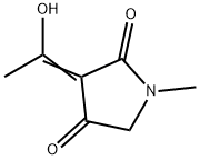 2,4-Pyrrolidinedione, 3-(1-hydroxyethylidene)-1-methyl- (9CI) 구조식 이미지