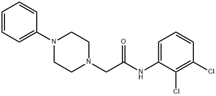 N-(2,3-DICHLOROPHENYL)-2-(4-PHENYLPIPERAZINO)ACETAMIDE Structure