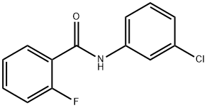 N-(3-클로로페닐)-2-플루오로벤자미드 구조식 이미지