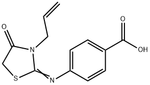 4-(3-ALLYL-4-OXO-THIAZOLIDIN-2-YLIDENEAMINO)-벤조산 구조식 이미지