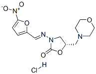 (5S)-5-(morpholin-4-ylmethyl)-3-[(5-nitro-2-furyl)methylideneamino]oxa zolidin-2-one hydrochloride 구조식 이미지