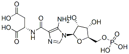(2S)-2-[[5-amino-1-[(2R,3R,4S,5R)-3,4-dihydroxy-5-(phosphonooxymethyl)oxolan-2-yl]imidazole-4-carbonyl]amino]butanedioic acid 구조식 이미지