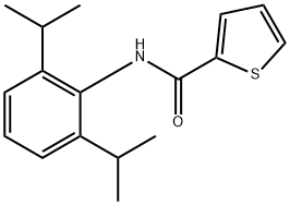 2-Thiophenecarboxamide,N-[2,6-bis(1-methylethyl)phenyl]- Structure