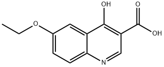 6-에톡시-4-하이드록시-퀴놀린-3-카복실산 구조식 이미지