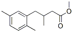 3-Methyl-4-(2,5-dimethylphenyl)butyric acid methyl ester Structure