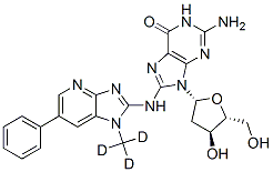 N-(DEOXYGUANOSIN-8-YL)-2-AMINO-1-METHYL-D3-6-PHENYLIMIDAZO[4,5-B]PYRIDINE Structure