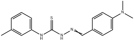 4-(디메틸아미노)벤즈알데히드N-(3-메틸페닐)티오세미카르바존 구조식 이미지