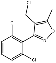4-(CHLOROMETHYL)-3-(2,6-DICHLOROPHENYL)-5-METHYLISOXAZOLE Structure
