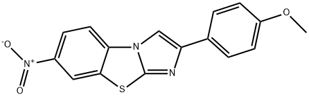 2-(4-METHOXYPHENYL)-7-NITROIMIDAZO[2,1-B]BENZOTHIAZOLE Structure