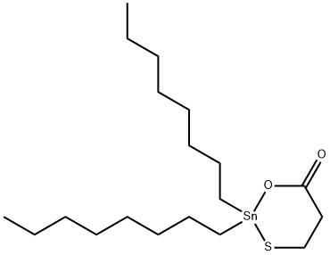 dihydro-2,2-dioctyl-6H-1,3,2-oxathiastannin-6-one Structure