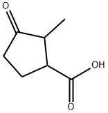 2-Methyl-3-oxocyclopentanecarboxylic acid Structure