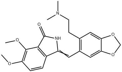 3-[[6-[2-(Dimethylamino)ethyl]-1,3-benzodioxol-5-yl]methylene]-2,3-dihydro-6,7-dimethoxy-1H-isoindol-1-one Structure