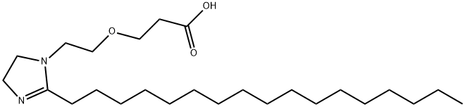 3-[2-(2-heptadecyl-4,5-dihydro-1H-imidazol-1-yl)ethoxy]propionic acid  구조식 이미지