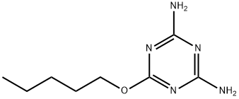 6-(펜틸옥시)-1,3,5-트리아진-2,4-디아민 구조식 이미지