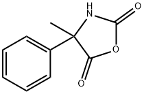 2,5-Oxazolidinedione,  4-methyl-4-phenyl- Structure