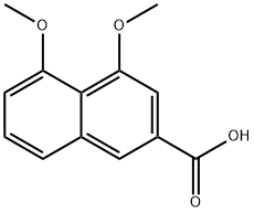 2-Naphthalenecarboxylic acid, 4,5-diMethoxy- Structure