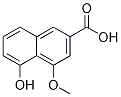 2-Naphthalenecarboxylic acid, 5-hydroxy-4-Methoxy- Structure