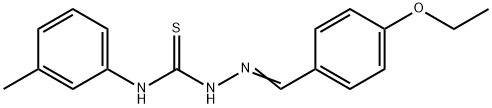 4-에톡시벤즈알데히드N-(3-메틸페닐)티오세미카르바존 구조식 이미지