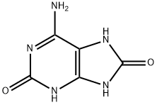 6-amino-1H-purine-2,8(3H,7H)-dione 구조식 이미지