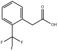 2-(Trifluoromethyl)phenylacetic acid 구조식 이미지