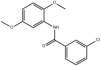 3-클로로-N-(2,5-디메톡시페닐)벤즈아미드 구조식 이미지