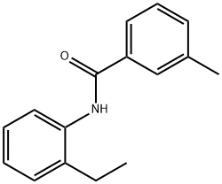 N-(2-에틸페닐)-3-메틸벤즈아미드 구조식 이미지